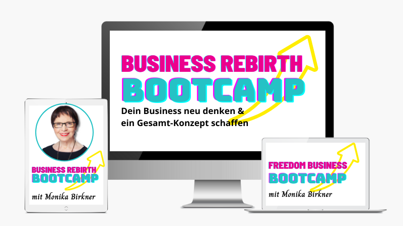 Logo für Business Rebirth Bootcamp Foto Momika Birkner Igor Link www.fotografie-link.com