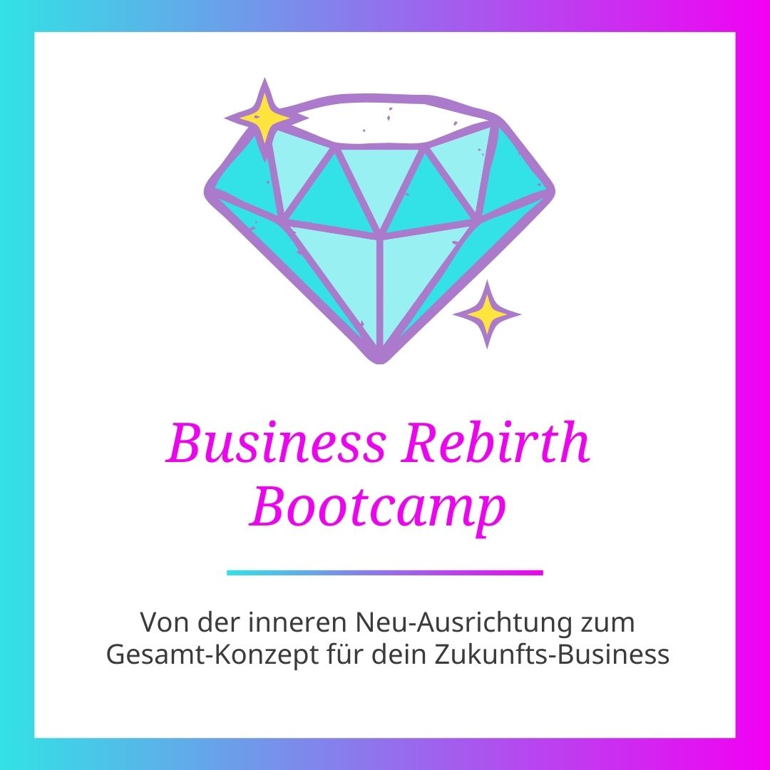 2026 Business Rebirth-Bootcamp Logo Original mit türkisem Diamanten
